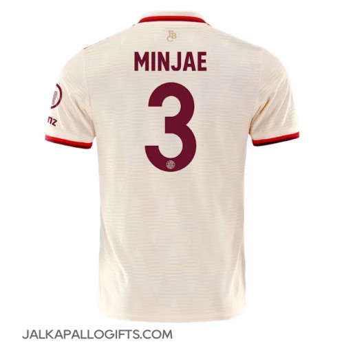 Bayern Munich Kim Min-jae #3 Kolmaspaita 2024-25 Lyhythihainen